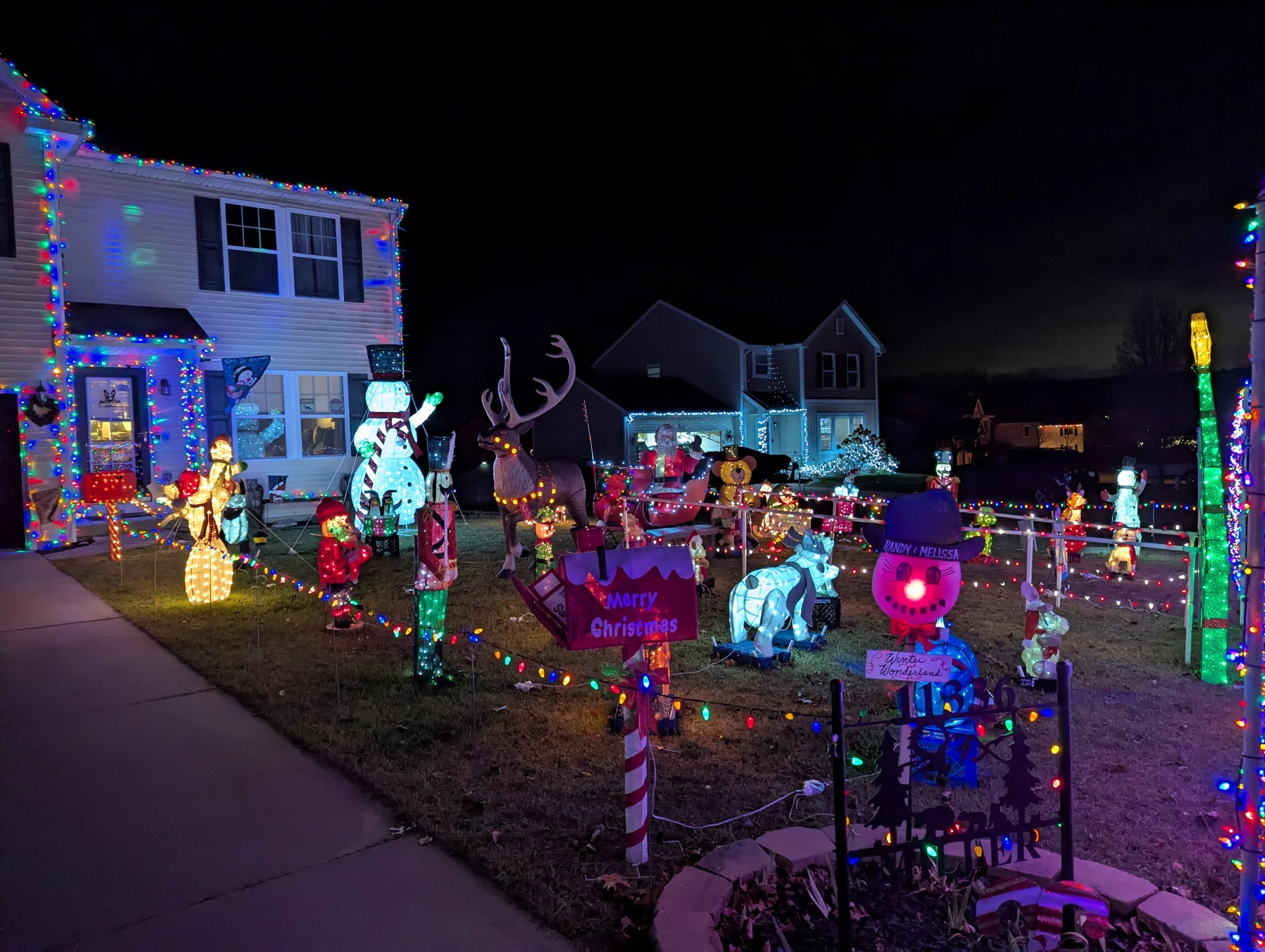 Christmas lights 1580 Carol Lynne Dr_ Lowell